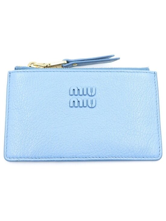 Miu Miu | Bags | Miu Miu Fragment Case Blue White Leather | Poshmark